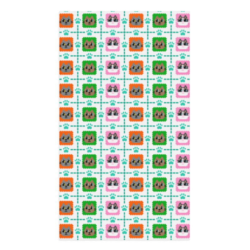 Kawaii Cat 3cats Hand towel