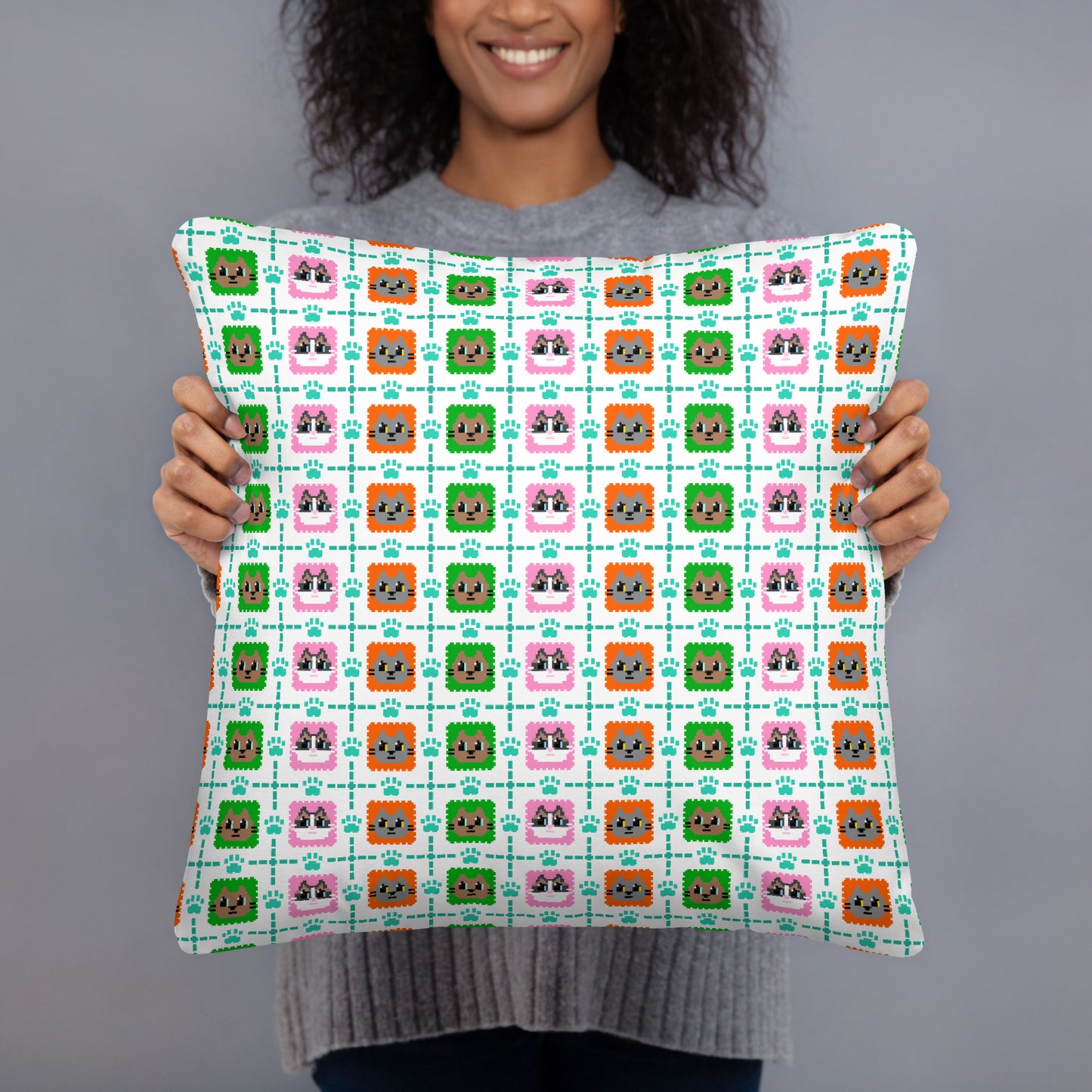 Kawaii Cat 3cats Basic Pillow