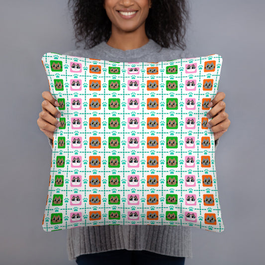 Kawaii Cat 3cats Basic Pillow
