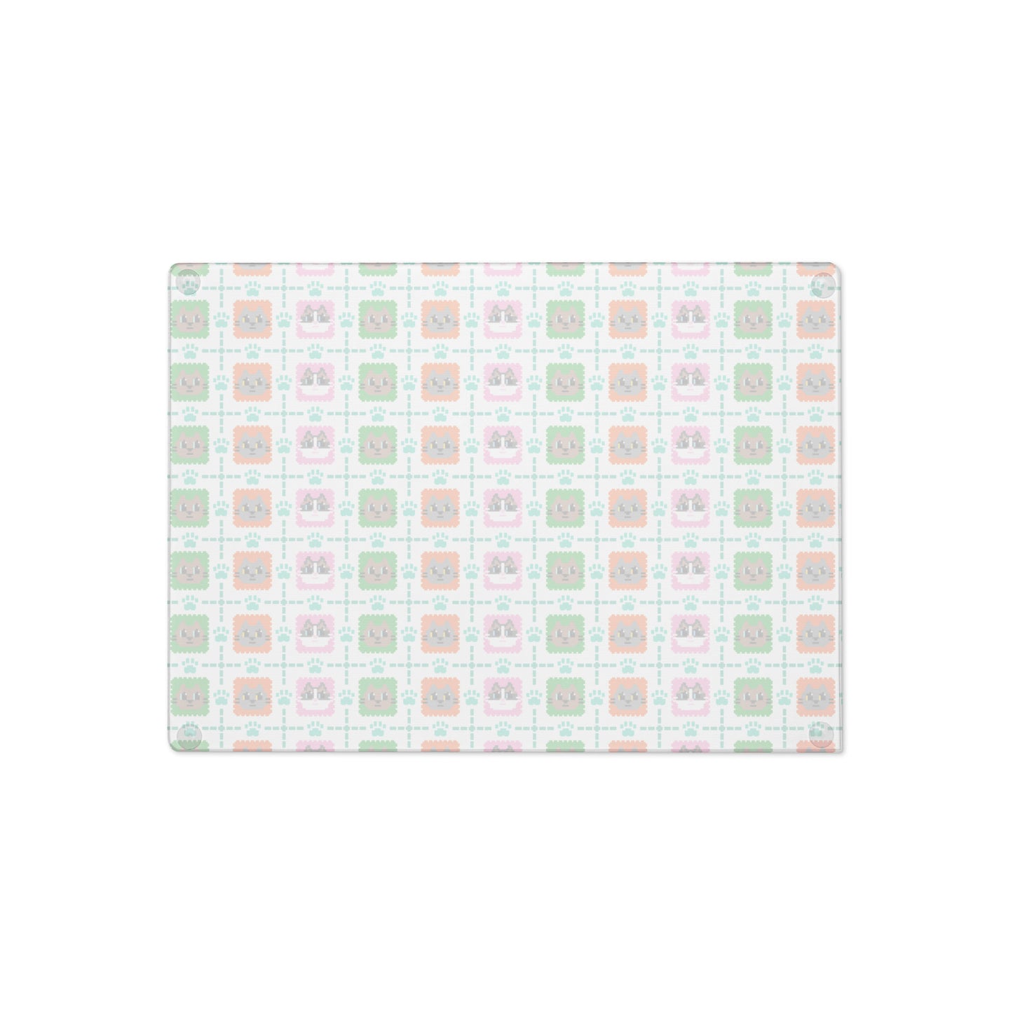 Kawaii Cat 3cats Glass cutting board : Japanese Design