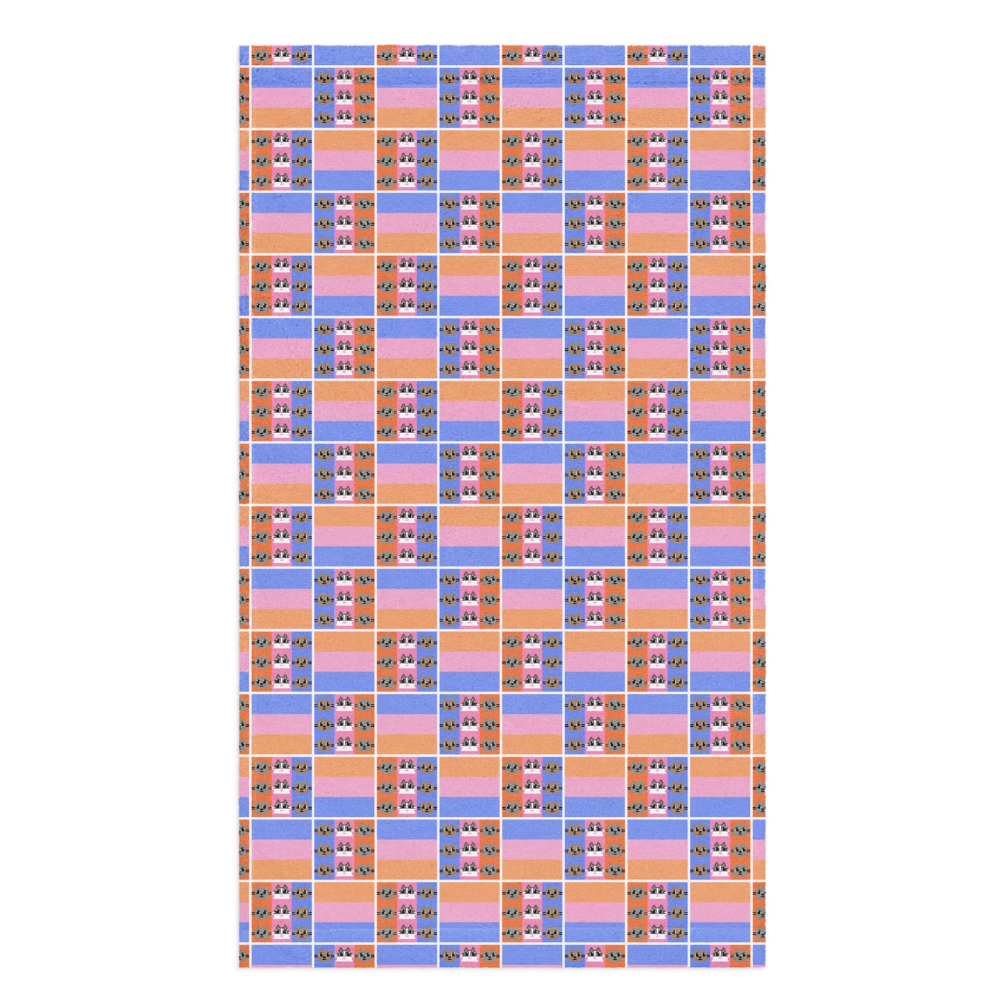 Kawaii Cat : Japanese Design 3cats Hand towel