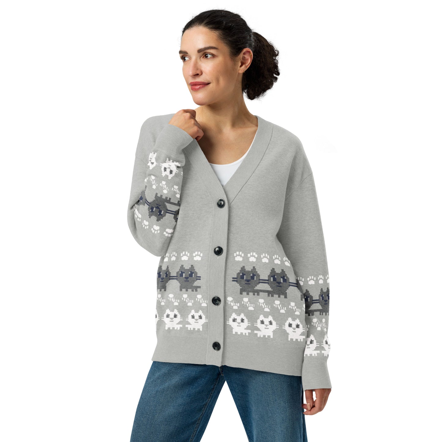 Kawaii Cat Knitted cardigan Kyoro Kyoro