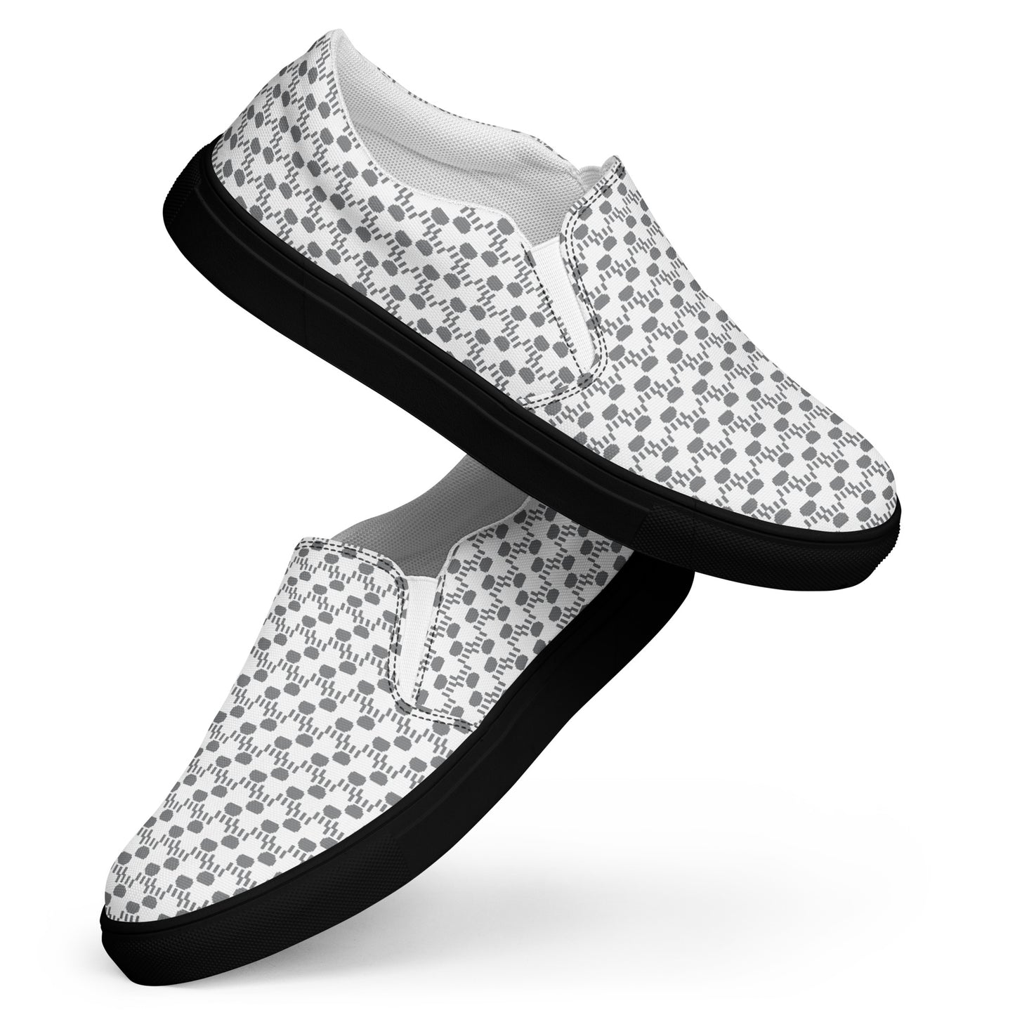Kawaii Cat Men’s slip-on canvas shoes Paw pads and Claws