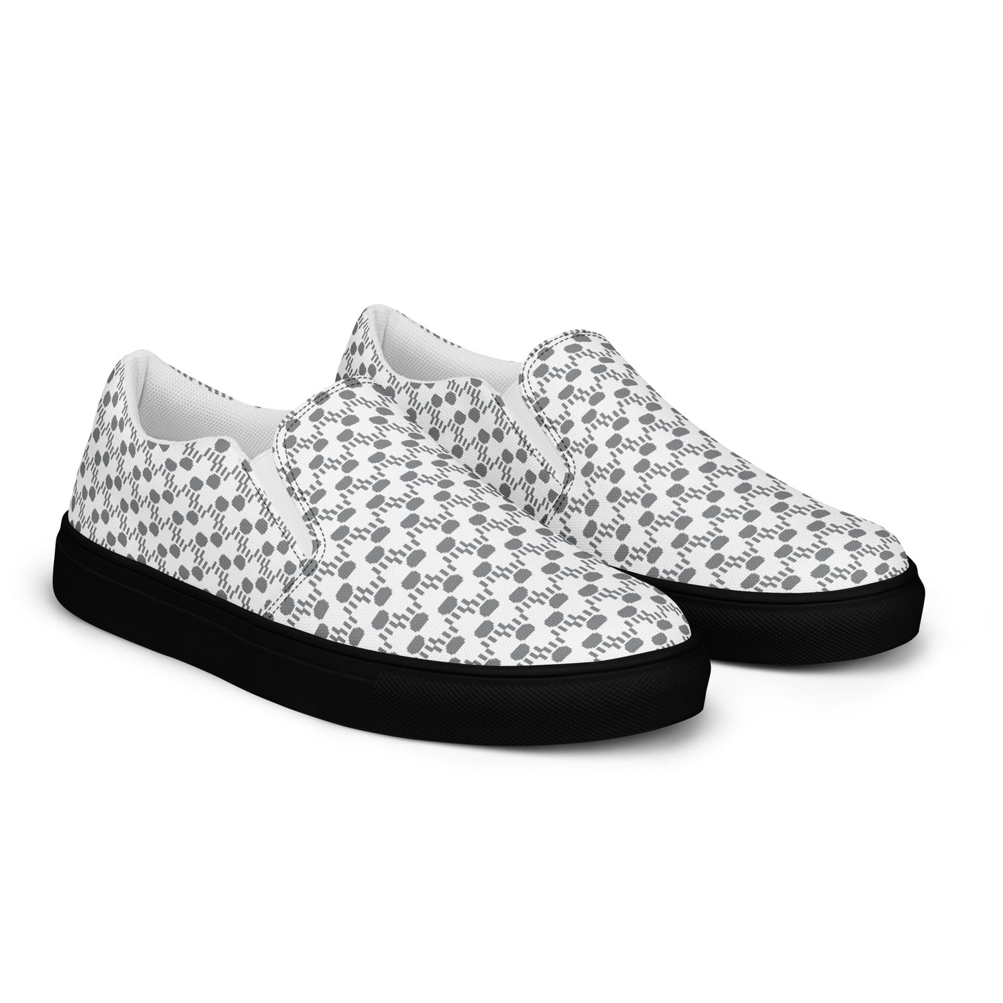 Kawaii Cat Men’s slip-on canvas shoes Paw pads and Claws