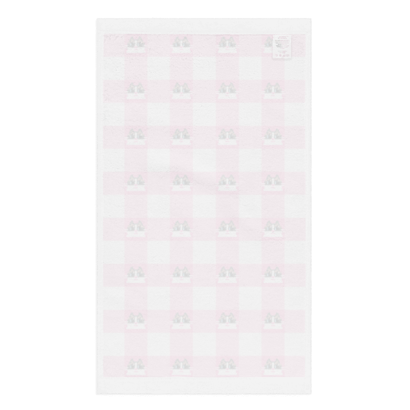 Kawaii Cat Checkered Hand towel Frill