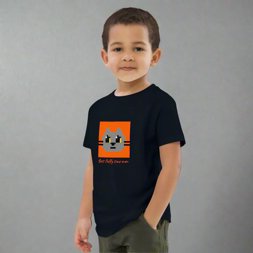 Kawaii Cat Organic cotton kids t-shirt Boddah