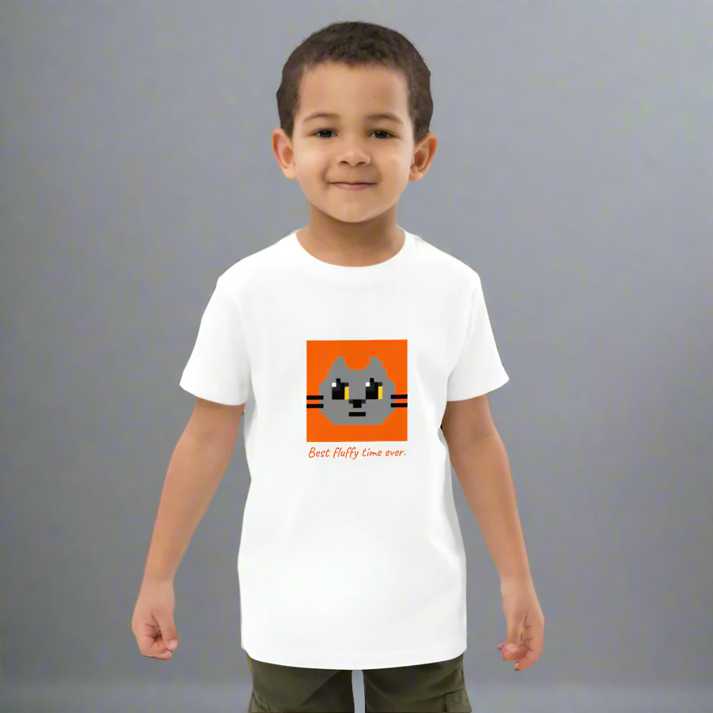 Kawaii Cat Organic cotton kids t-shirt Boddah