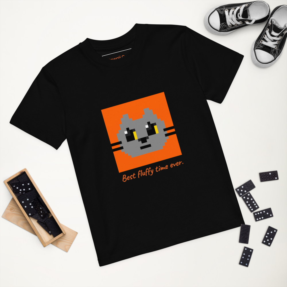 Kawaii Cat Organic cotton kids t-shirt Boddah