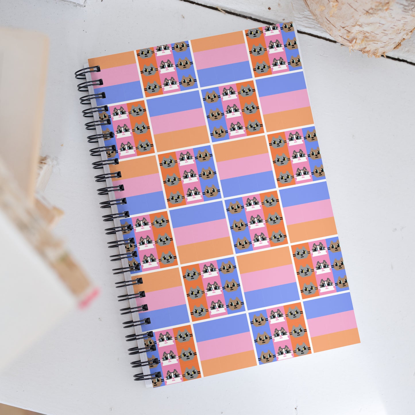 Kawaii Cat : Japanese Design 3cats Spiral notebook