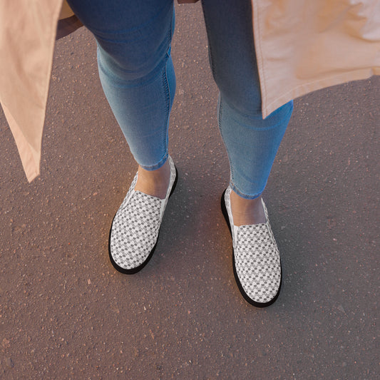 Kawaii Cat Women’s slip-on canvas shoes Paw pads and Claws