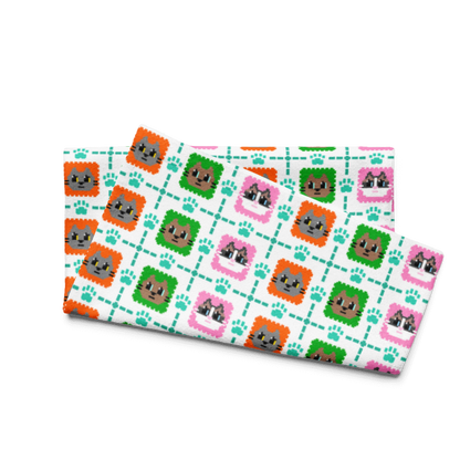 Kawaii Cat 3cats Hand towel