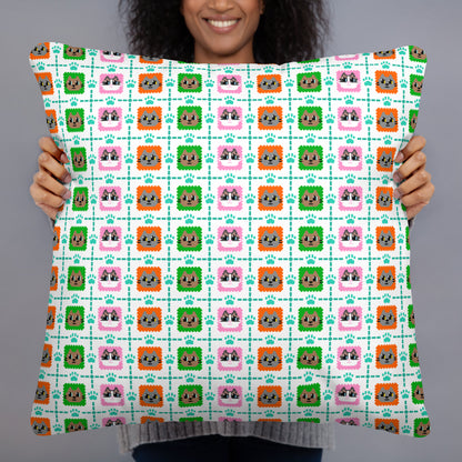 Kawaii Cat 3cats Basic Pillow