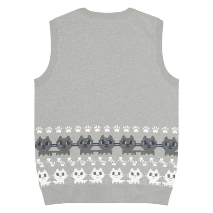 Kawaii Cat Knit V-neck vest Kyoro Kyoro
