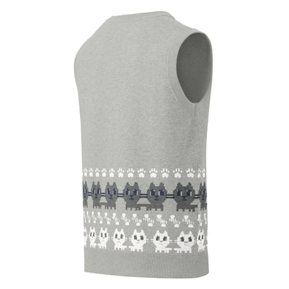 Kawaii Cat Knit V-neck vest Kyoro Kyoro