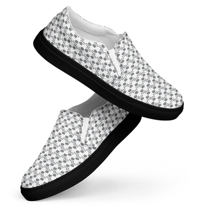 Kawaii Cat Men’s slip-on canvas shoes Paw pads and Claws