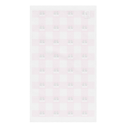 Kawaii Cat Checkered Hand towel Frill