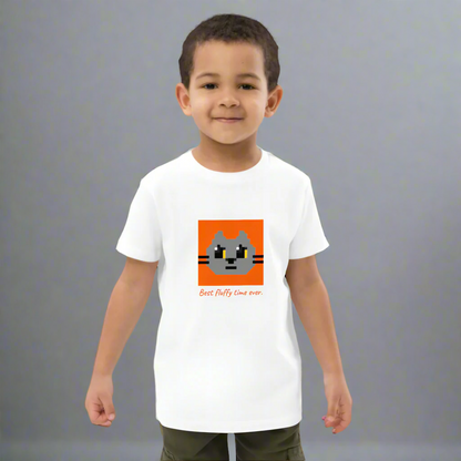 Kawaii Cat Organic cotton kids t-shirt Boddah