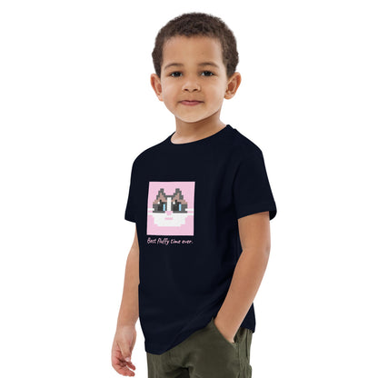 Kawaii Cat Organic cotton kids t-shirt Frill