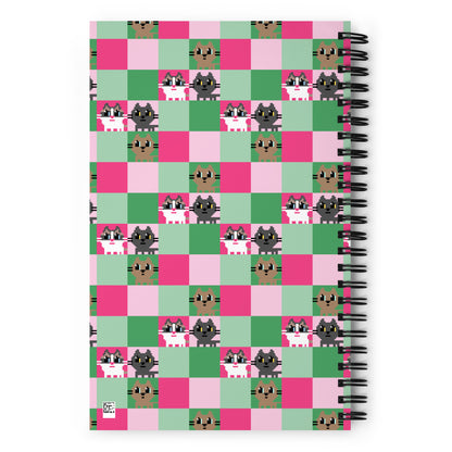 Kawaii Cat Spiral notebook 3cats