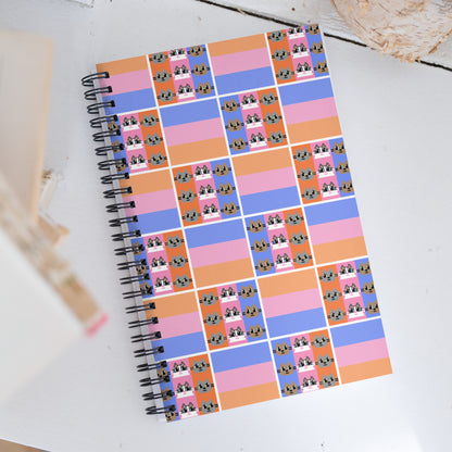 Kawaii Cat : Japanese Design 3cats Spiral notebook