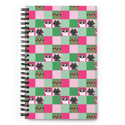 Kawaii Cat Spiral notebook 3cats