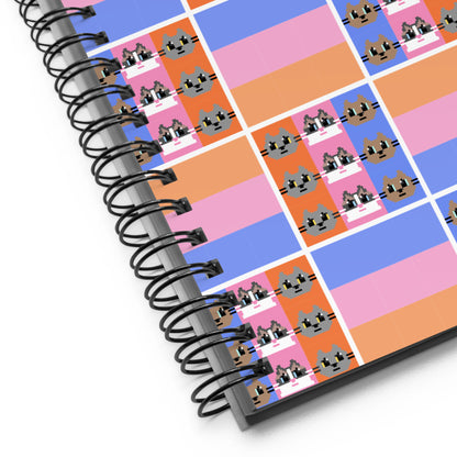 Kawaii Cat : Japanese Design 3cats Spiral notebook