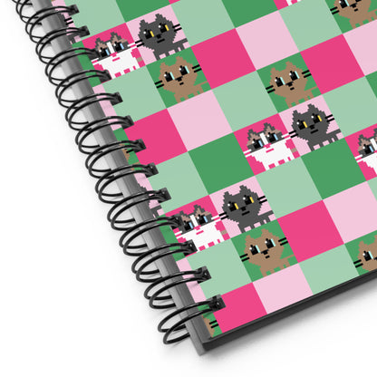 Kawaii Cat Spiral notebook 3cats