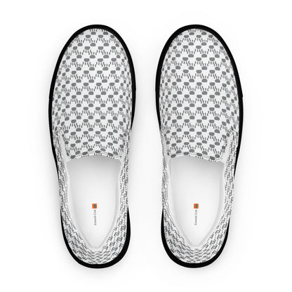 Kawaii Cat Women’s slip-on canvas shoes Paw pads and Claws