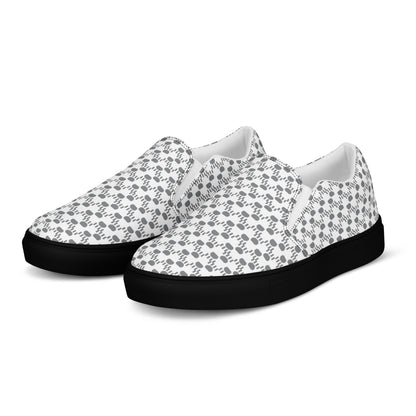 Kawaii Cat Women’s slip-on canvas shoes Paw pads and Claws