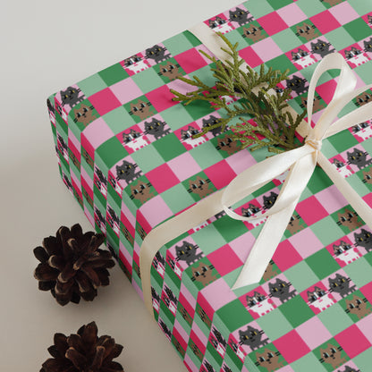 Kawaii Cat Set of 3 Wrapping Paper Sheets